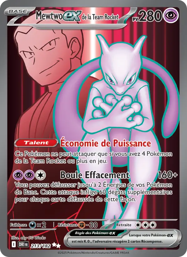 Mewtwo ex de la Team Rocket
