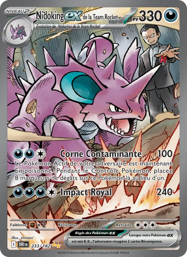 Nidoking ex de la Team Rocket